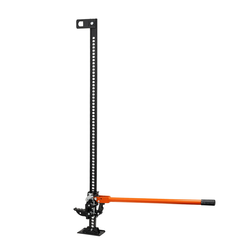 High Lift Farm Jack, 60" Utility Farm Jack, 7000 lbs Capacity Ratcheting Off Road Utility Jack, Heavy-Duty Farm Jack for Tractor, Truck, SUV, Bumper Lift, Orange