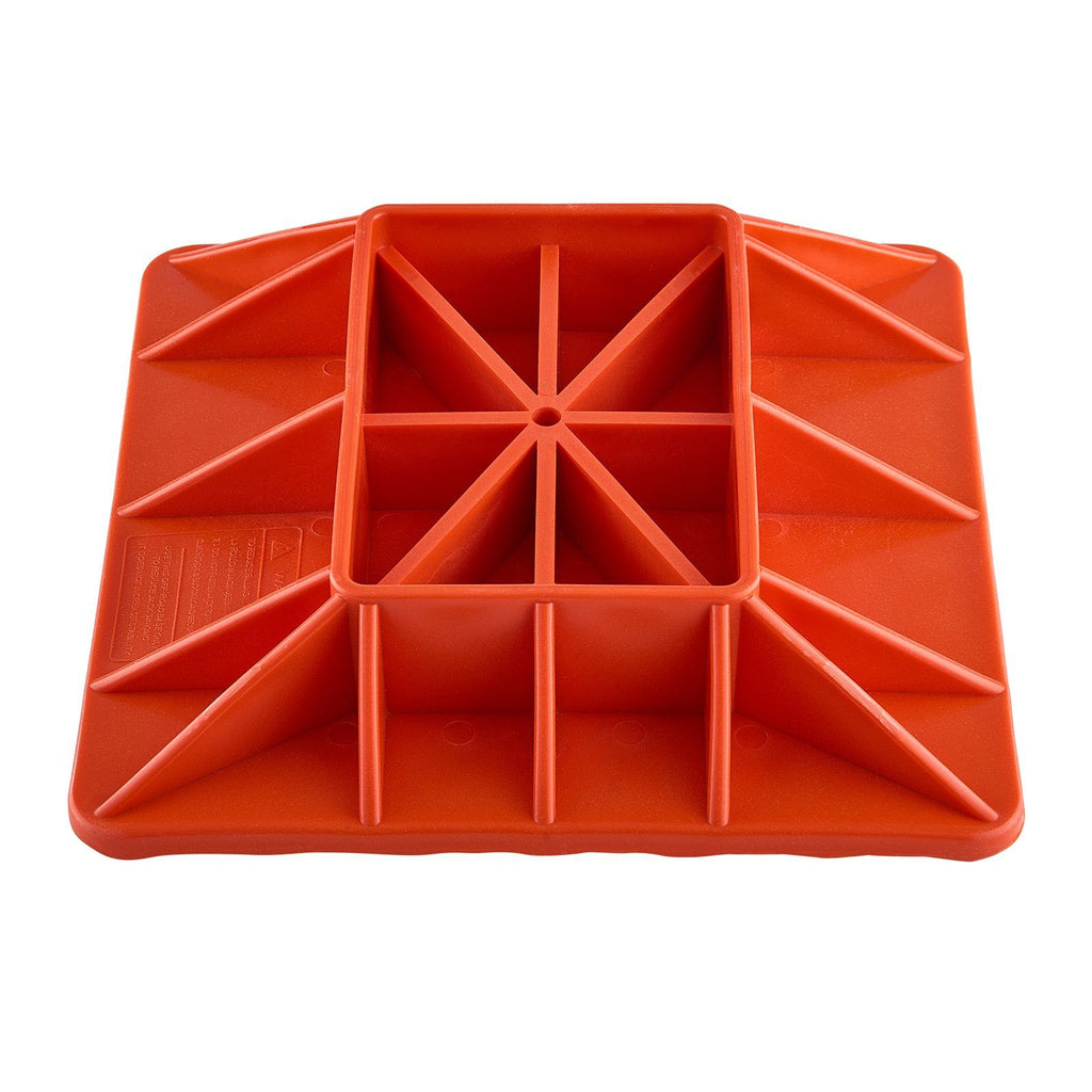 High Lift Jack Base and Handle Keeper, 11.6" x 11.6" Off Road Jack Stand Base with 7000 Pound Capacity, Heavy-Duty Farm Jacks Support Stand for Most Jacks with 7.3" x 4.7" Base, Red