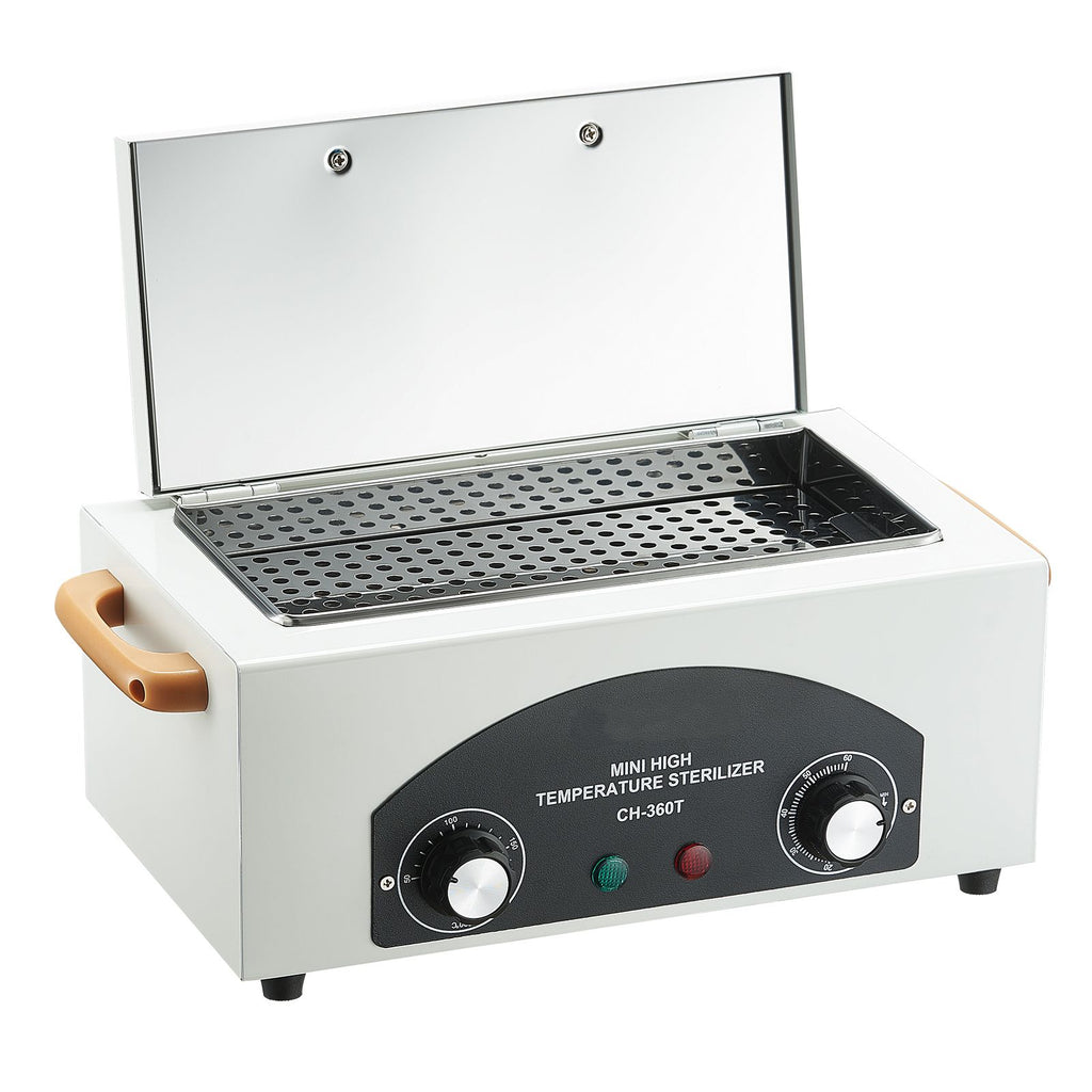High Temperature Autoclave Machine, 2L, 300W High Temperature Cleaner Machine Box with Adjustable Temperature and Time, Dry Heat Cabinet Nail Tool Cleaner for Labs, Home, Nail and Beauty Salons