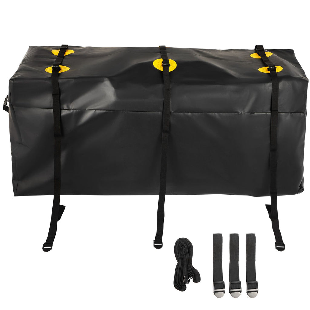 Hitch Cargo Carrier Bag, Waterproof 840D PVC, 59"x24"x24" (20 Cubic Feet), Heavy Duty Cargo Bag for Hitch Carrier with Reinforced Straps, Fits Car Truck SUV Vans Hitch Basket