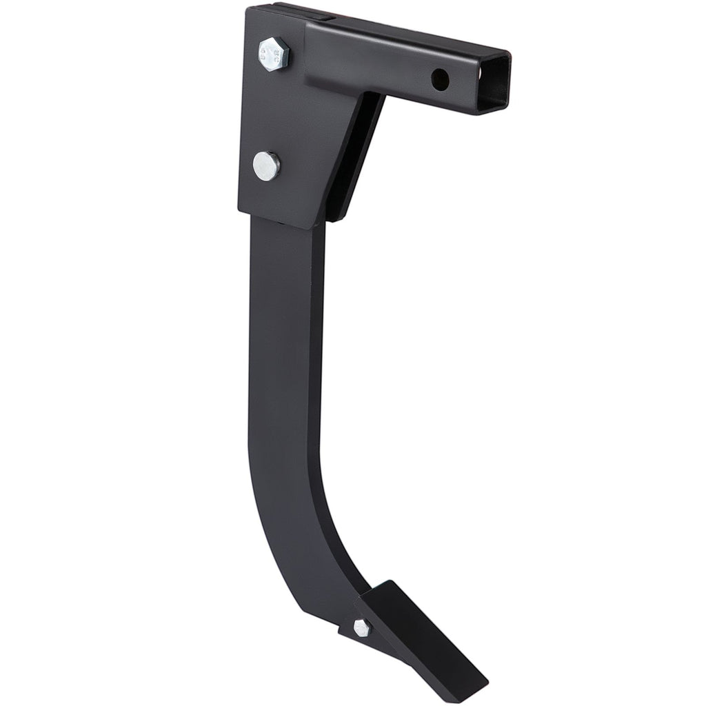 Hitch Mounted Ripper, 18\" Shank Length Box Scraper Shank, 4 Hole Site Box Blade for Tractor, 2 Locating Pins Ripper Shank, 2 Plough Tips Box Blade Shank Teeth