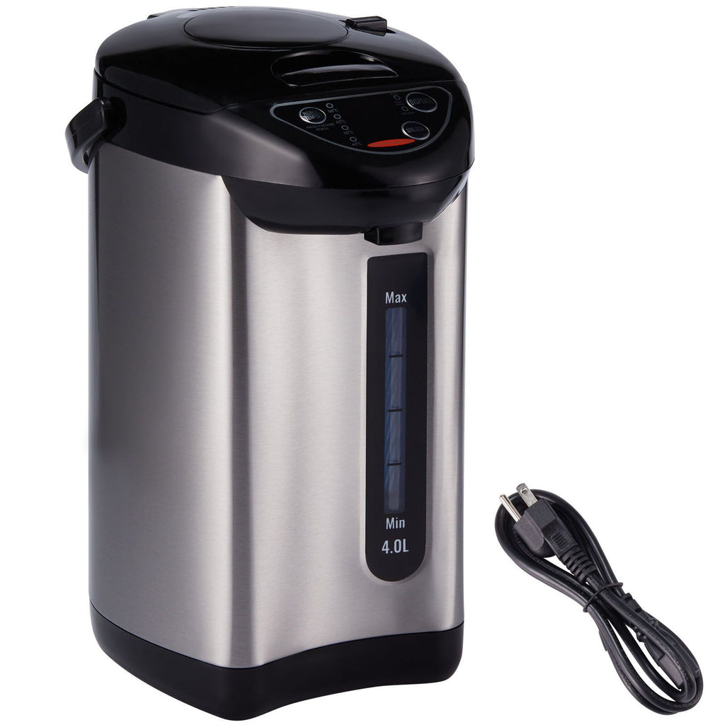 Hot Water Dispenser, Adjustable 4 Temperatures Water Boiler and Warmer, 304 Stainless Steel Countertop Water Heater, 3-Way Dispense for Tea, Coffee and Baby Formula, 4L/135 oz