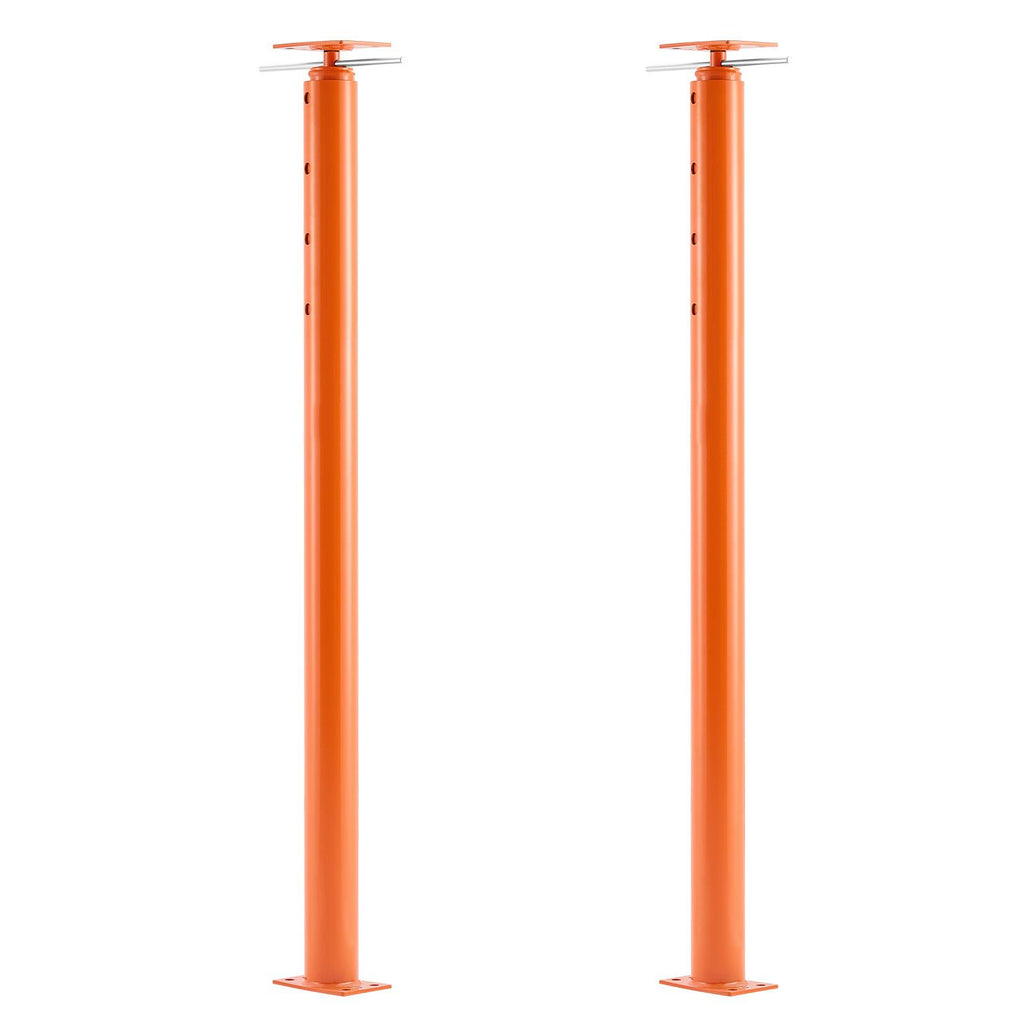 House Floor Jacks, 2 Pack 54-150 Inch Height Range, 11200 lbs Max Load Capacity, Adjustable Support Beam Basement Jack Post Pole for Leveling, Lift Steel Telescoping Post for Temporary Support
