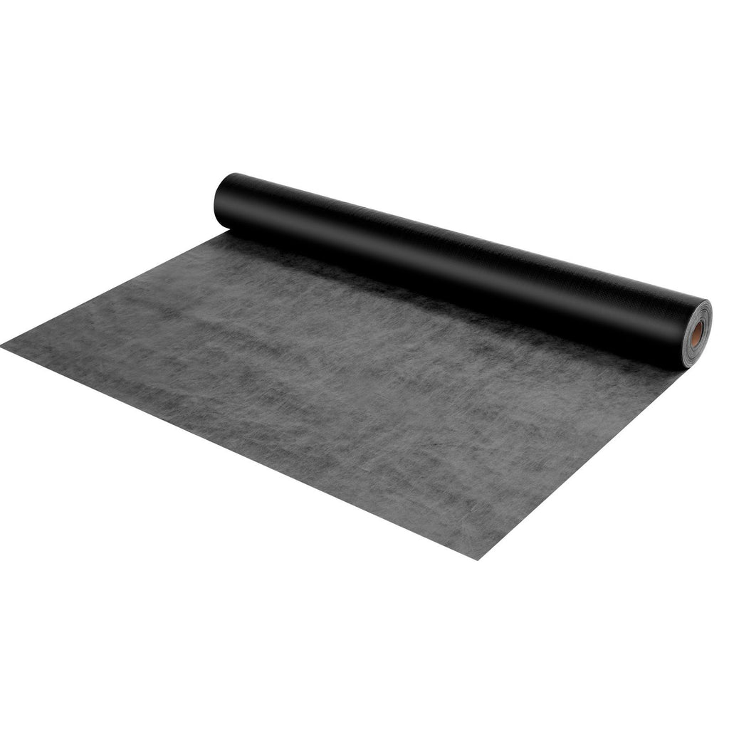House Wrap, 4 x 250 ft, 0.17 mm Thick Vapor Barrier, Heavy Duty Plastic Sheeting for Tear-resistant, Drop Cloth Vapor Barrier Covering for Residential & Commercial Construction, Black