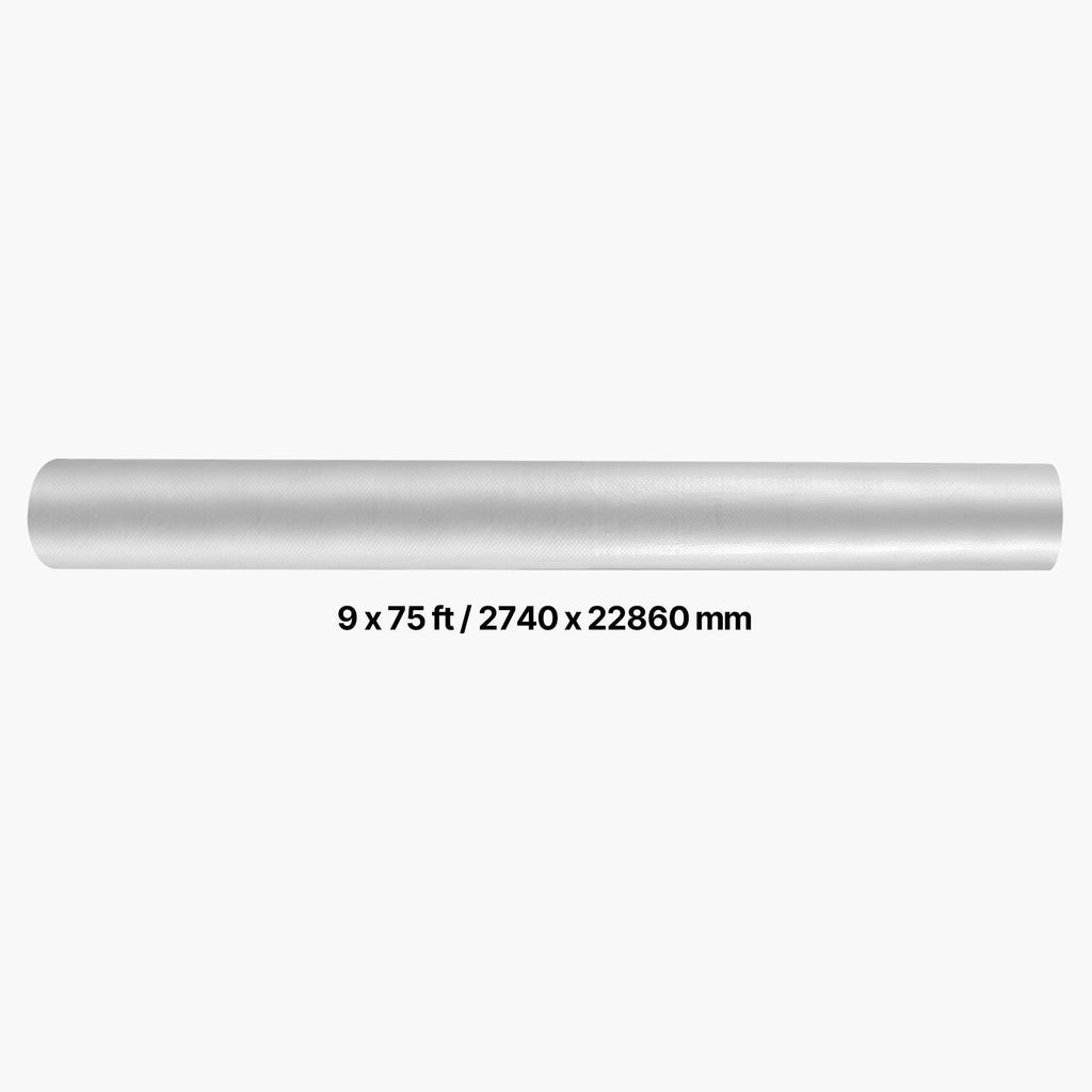 House Wrap, 9 x 75 ft, 0.13 mm Thick Vapor Barrier, Heavy Duty Plastic Sheeting for Tear-resistant, Drop Cloth Vapor Barrier Covering for Residential & Commercial Construction, White image 2