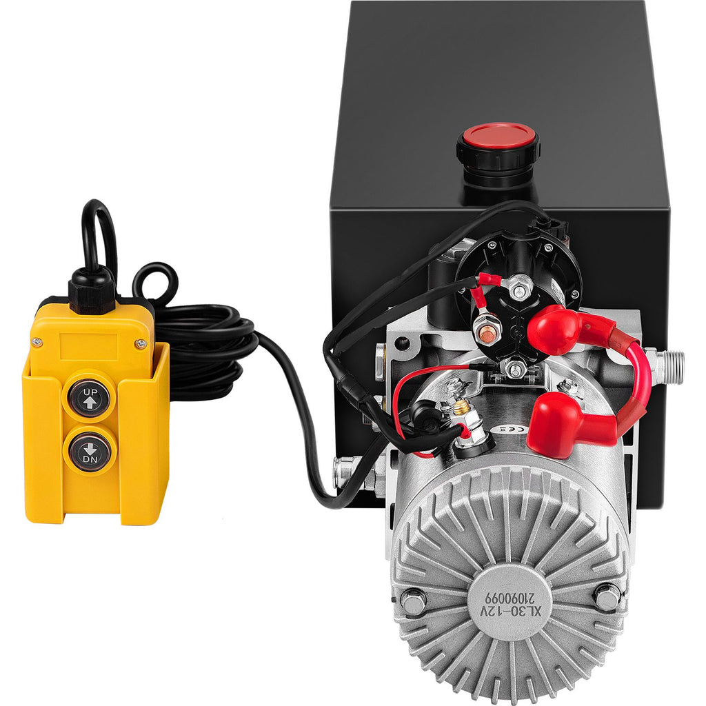 Hydraulic Pump Electric Hydraulic Pump Metal Reservoir 10 Quart Single Acting For Dump Trailer