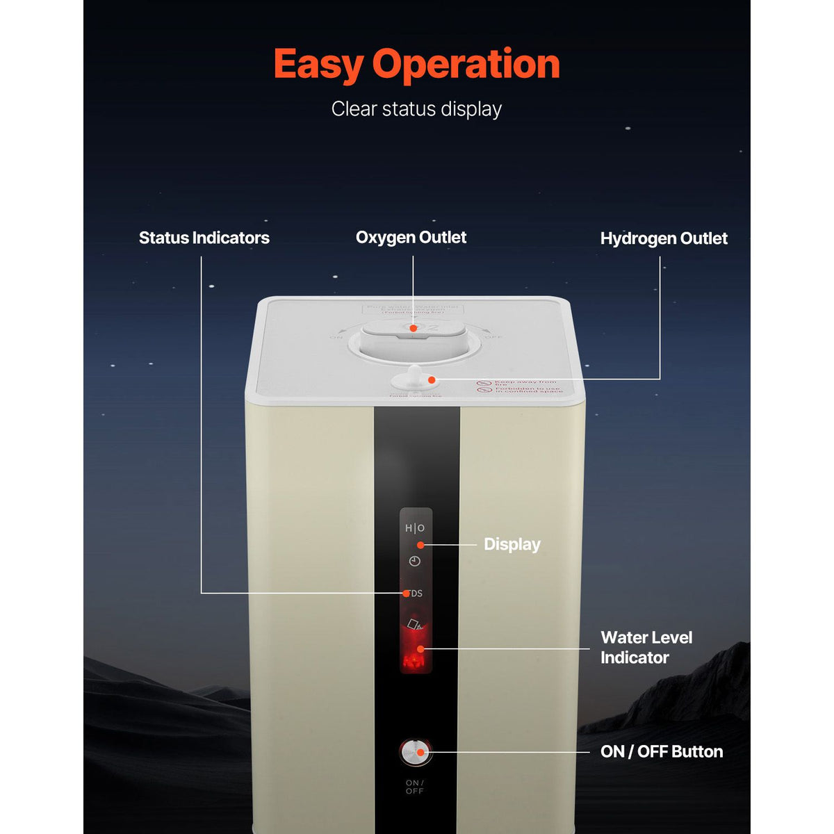 Hydrogen Inhalation Machine, 99.99% High Purity Hydrogen Inhaler, H ...