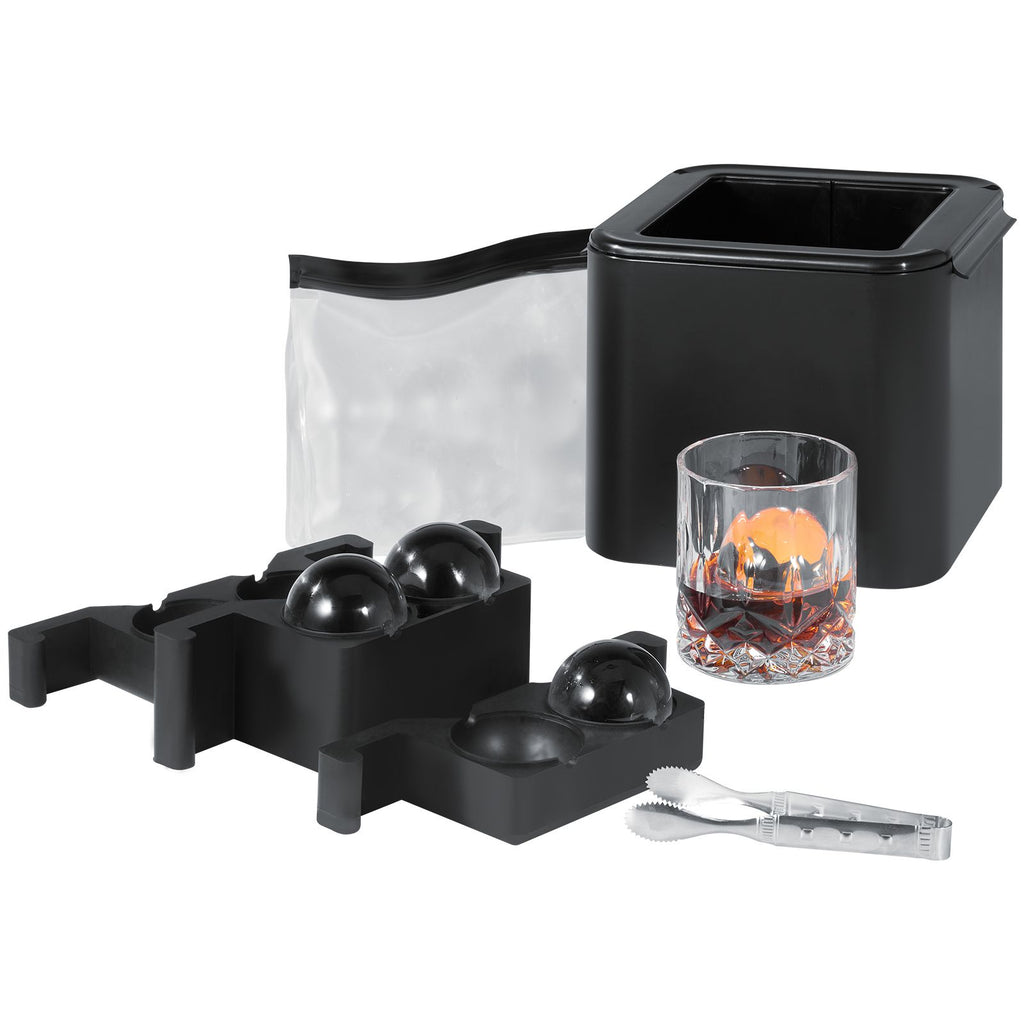 Ice Ball Maker, Crystal Clear Ice Ball Maker 2.36inch Ice Sphere with Storage Bag and Ice Clamp, Round Clear Ice Cube 4-Cavity Ice Press Maker Whiskey Scotch Cocktail Brandy Bourbon