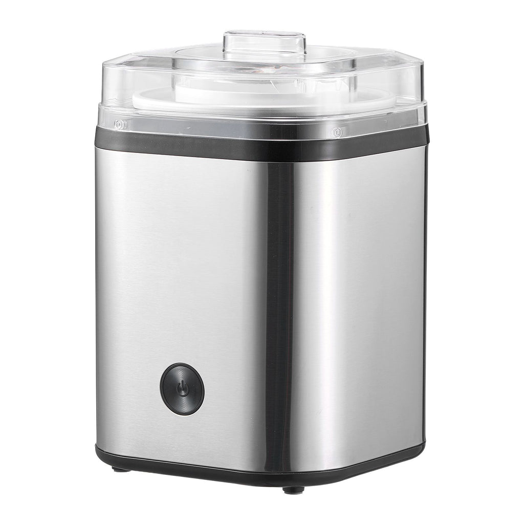 Ice Cream Maker, 2.11 Qt. Large Capacity, Electric Automatic Ice-Cream Machine, with Easy Operation & Cleaning, Stainless Steel Shell, for Homemade Frozen Yogurt, Fruit Sorbet, Gelato, Silver