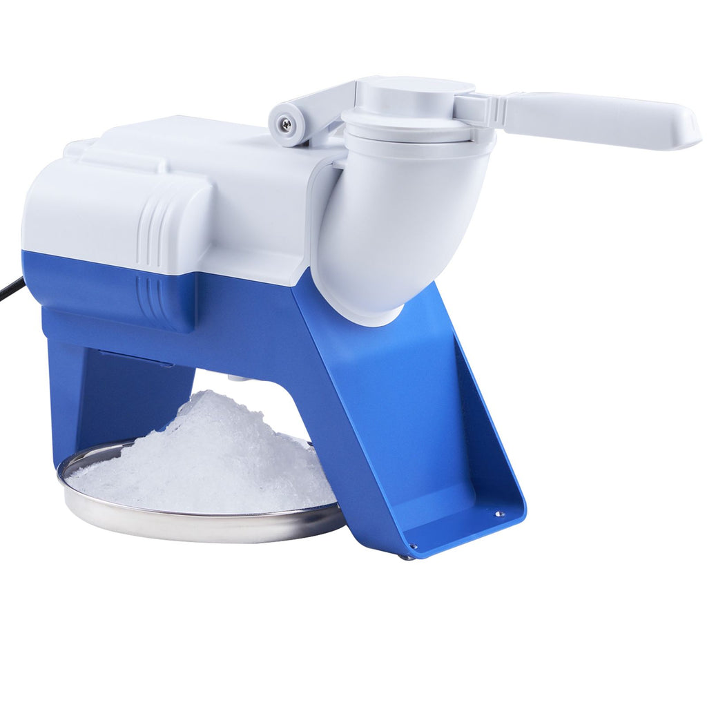 Ice Crushers Machine, 176lbs Per Hour Electric Snow Cone Maker with 2 Blades, Shaved Ice Machine with Cover and Bowl, 220W Ice Shaver Machine for Margaritas, Home and Commercial Use, White