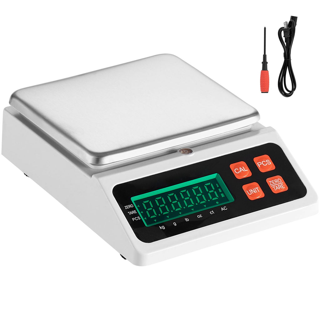 Industrial Counting Scale, 10 kg x 0.1 g, Digital Scale for Parts and Coins, g/kg/lb/oz/ct Units, Electronic Gram Scale Inventory Counting Scale Kitchen Jewelry Counting Scale with LED Screen