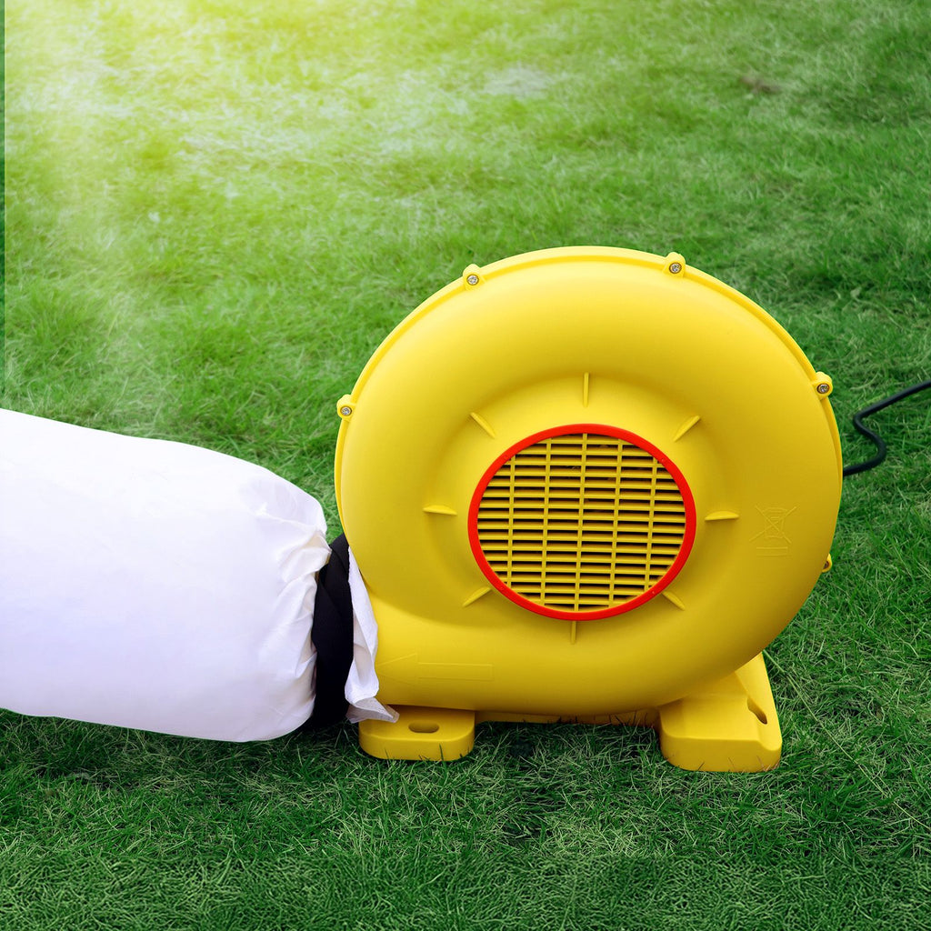 Inflatable Blower, 680&750W, 1.0HP Bounce House Blower, Pump Commercial Air Blower for Inflatables, 3400RPM Bouncy Castle Electric Air Blower Fan Perfect for Bounce House, Waterslides, Yellow