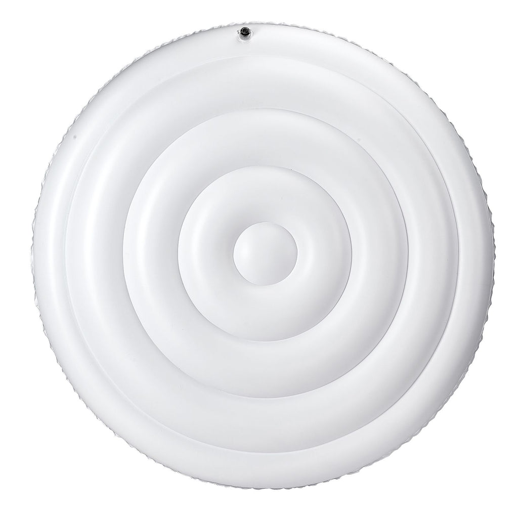 Inflatable Hot Tub Cover, 5.4 Ft Round Hot Tub Cover Protector, Insulated Spa Covers for Inflatable Hottub, Weatherproof and Waterproof Energy Saving Lid for Outdoor Use, White