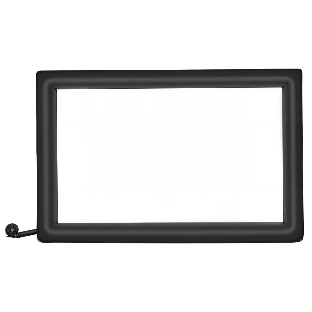 Inflatable Movie Screen, 24 ft Outdoor Inflatable Projection Screen with Portable Storage Bag, Front/Rear Projection, Easy Set Up, Blow Up Screen for Outdoor Backyard Movie Night, Theme Parties