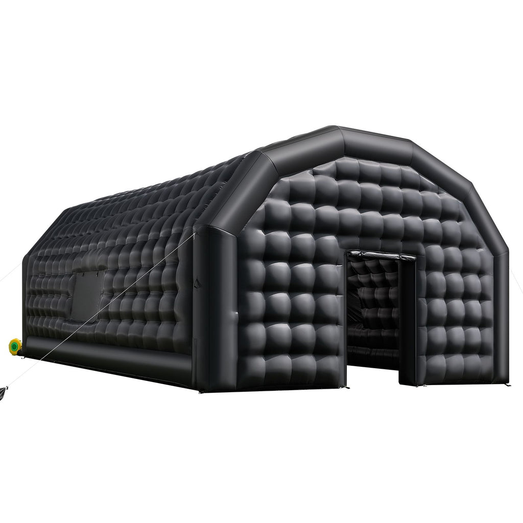 Inflatable Nightclub, 29.5 x 19.7 x 13.1 ft Inflatable Party Tent with 1100W Blower & Sandbag, Ventilated Blow up Night Club with 2 Windows, Air Cube House for Event Birthday Wedding Party