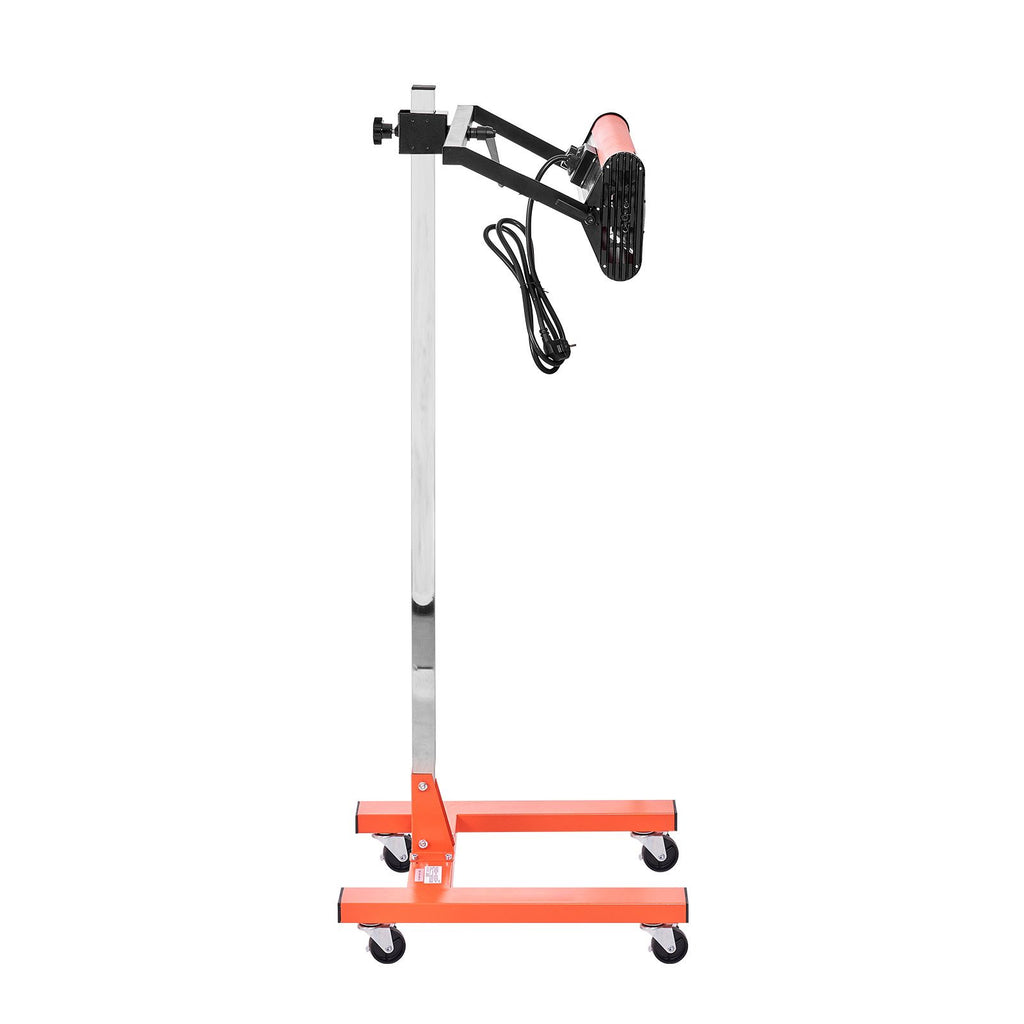 Infrared Curing Lamp, 1500W 1-60 min Timing, Auto Heating Car Curing Light with Bracket, 3.44 sq.ft Baking Area Spray Baking Booth Heaters, Paint Dryer for On-Site Repair, Engine Drying