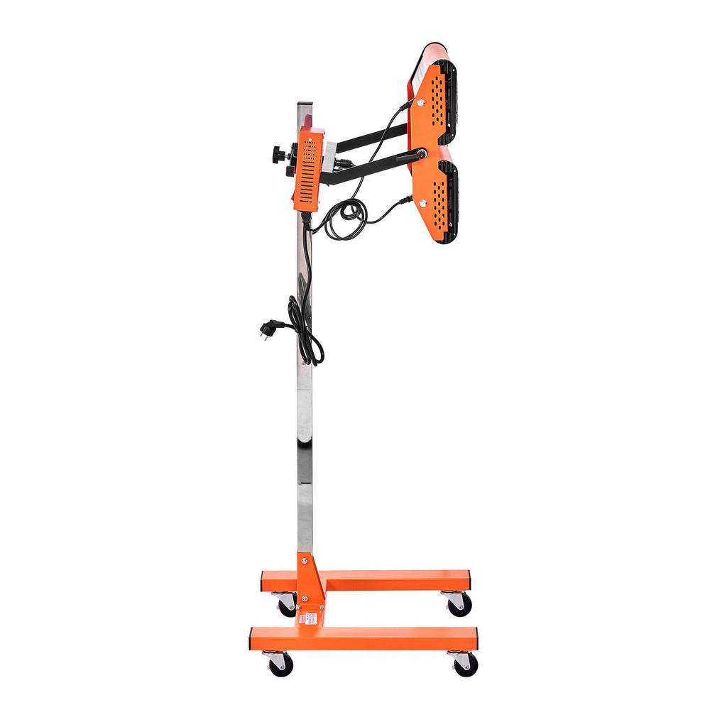 Infrared Curing Lamp, 2200W 1-60 min Timing, Auto Heating Car Curing Light with Bracket, 5.17 sq.ft Baking Area Spray Baking Booth Heaters, Paint Dryer for On-Site Repair, Engine Drying