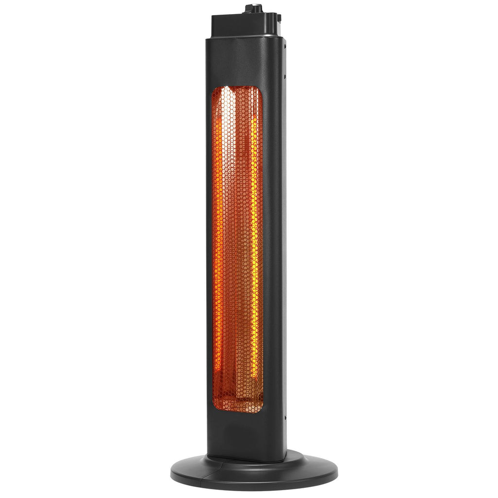 Infrared Heater, 1500W Electric Space Heater with Remote Control & 3 Speeds & 24H Timer & Multiple Security Protections, Indoor/Outdoor for Bedroom,Studio,Porch,Dining Room,Studio