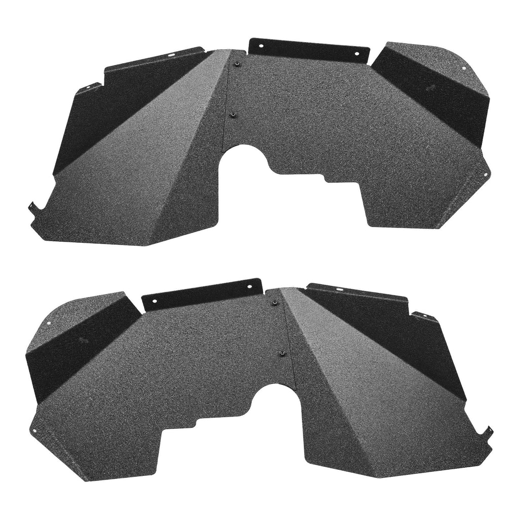 Inner Fender Liner, Front Fender Liner Compatible with 2007-2018 Jeeps JK/JKU 2/4 Doors, Steel Mud Guards Bolt-on Style Fenders Flare, Wheel Well Cover Fenders Flare Liners, Scratch-Resistant