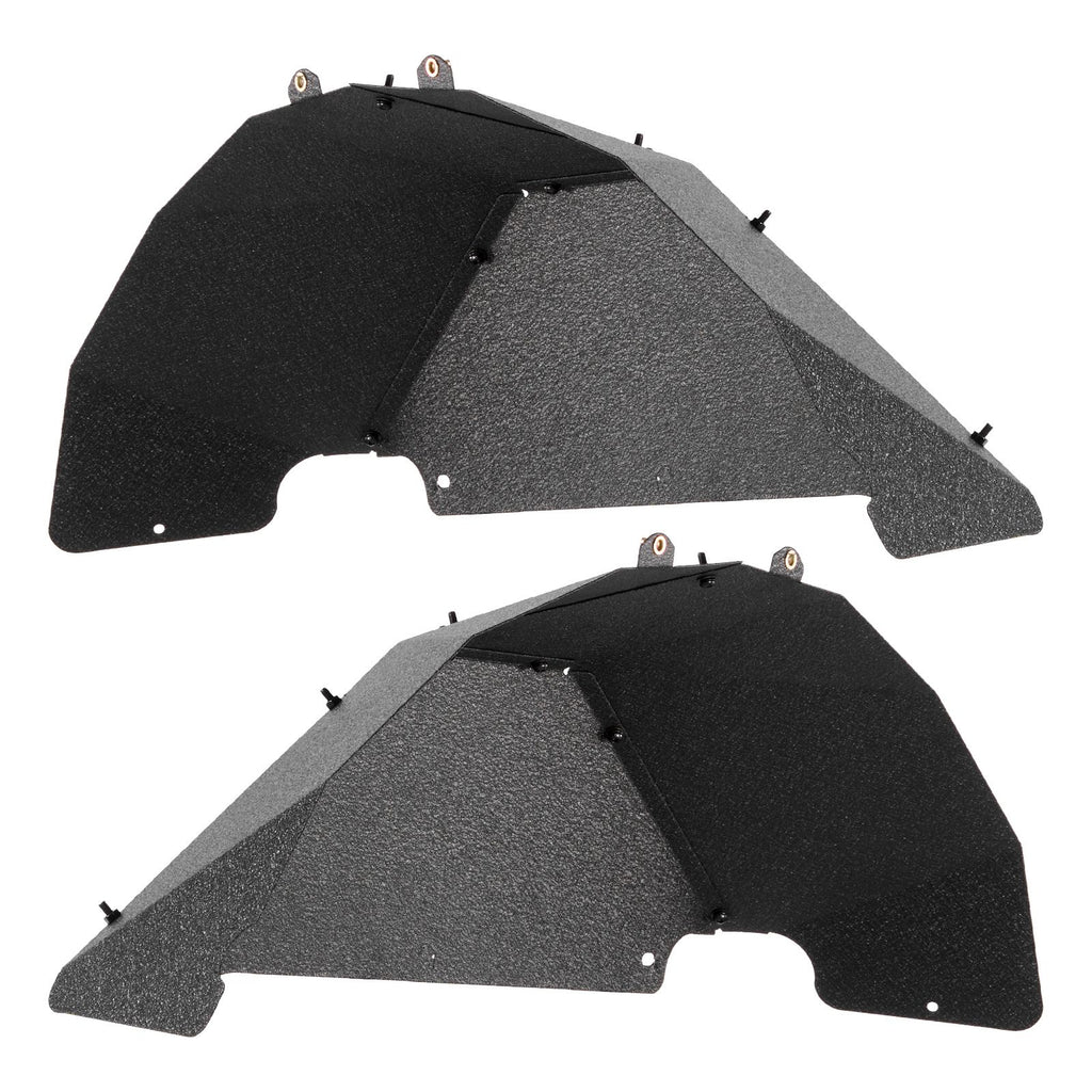Inner Fender Liner, Rear Fender Liner Compatible with 2007-2018 Jeeps JK/JKU 2/4 Doors, Steel Mud Guards Bolt-on Style Fenders Flare, Wheel Well Cover Fenders Flare Liners, Scratch-Resistant