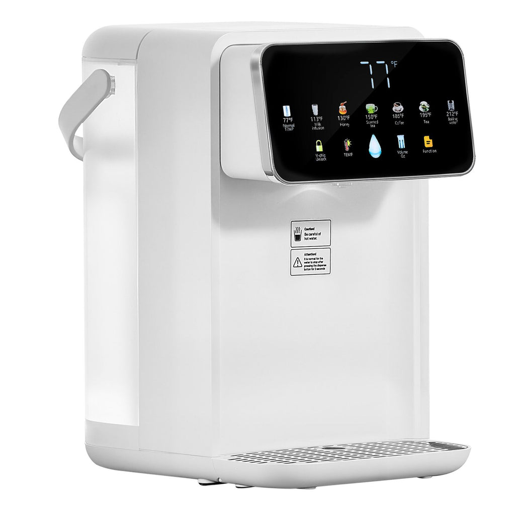 Instant Hot Water Dispenser, Countertop Boiling Water Dispenser with Adjustable 7 Temperatures & 7 Water Volumes, 118oz Removable Water Tank, Quick Heating with Touchscreen & Child Lock for Home
