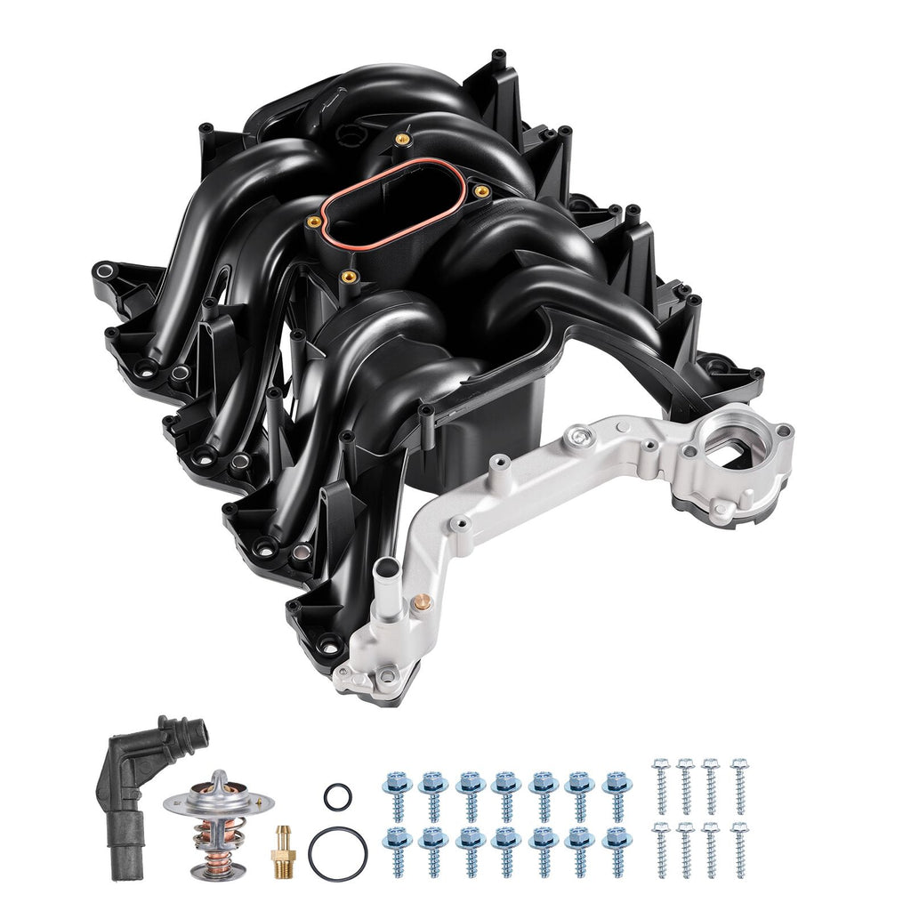 Intake Manifold, with Gasket, Engine Intake Manifold Assembly Compatible with 2000-2004 Ford F150/F250/F350, Replace 615-188, AC2Z-9424-A, 2L1Z-9424-AA, 4C2Z-9424-CA, 5C2Z-9424-AA, 9C2Z-9424-AA