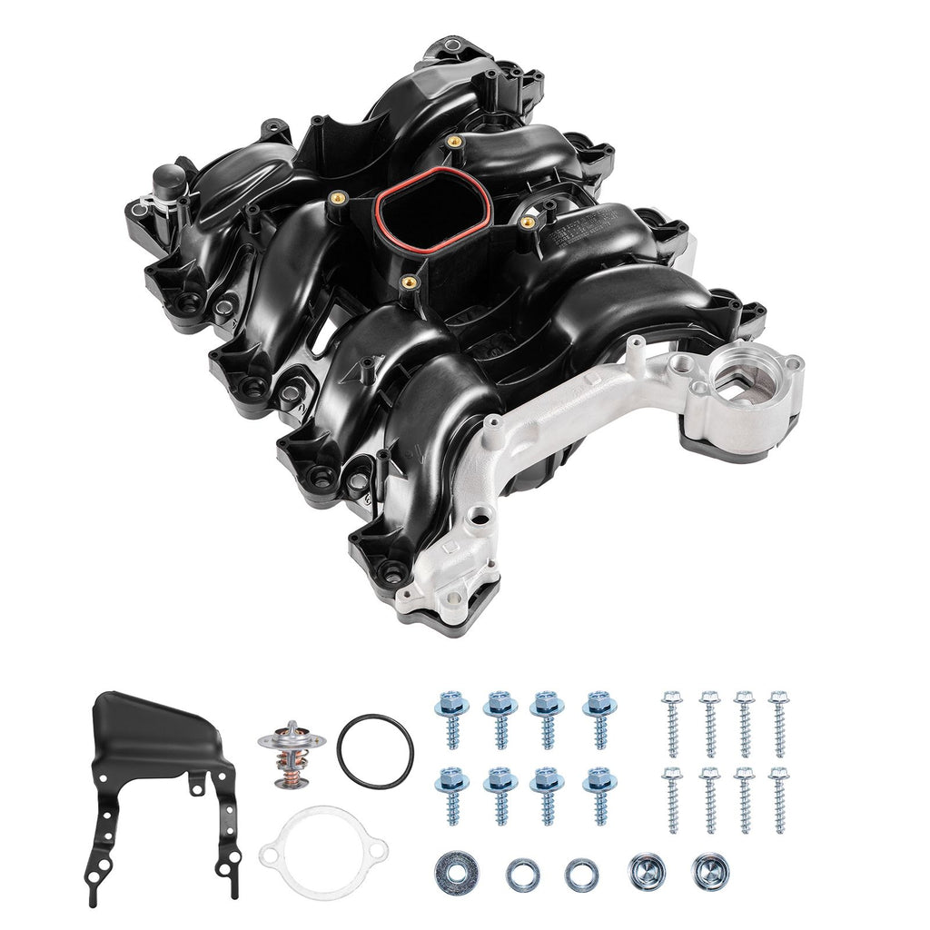 Intake Manifold, with Gasket, Engine Intake Manifold Assembly Compatible with 2001-2011 Crown Victoria, Replace 615-175, 1L2Z-9424-EF, 1W7Z-9424-AB, 3W7Z-9424-AA, 3W7Z-9424-AD, 3W7Z-9424-AE