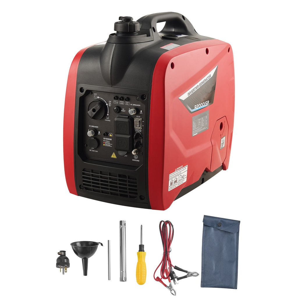 Inverter Generator, 2900W Peak Watt Quiet Inverter Generator, Portable Inverters Generators for Home Use, Gas Powered, Compact and Lightweight Design - Stable Power, CO Sensor, Long Run Time