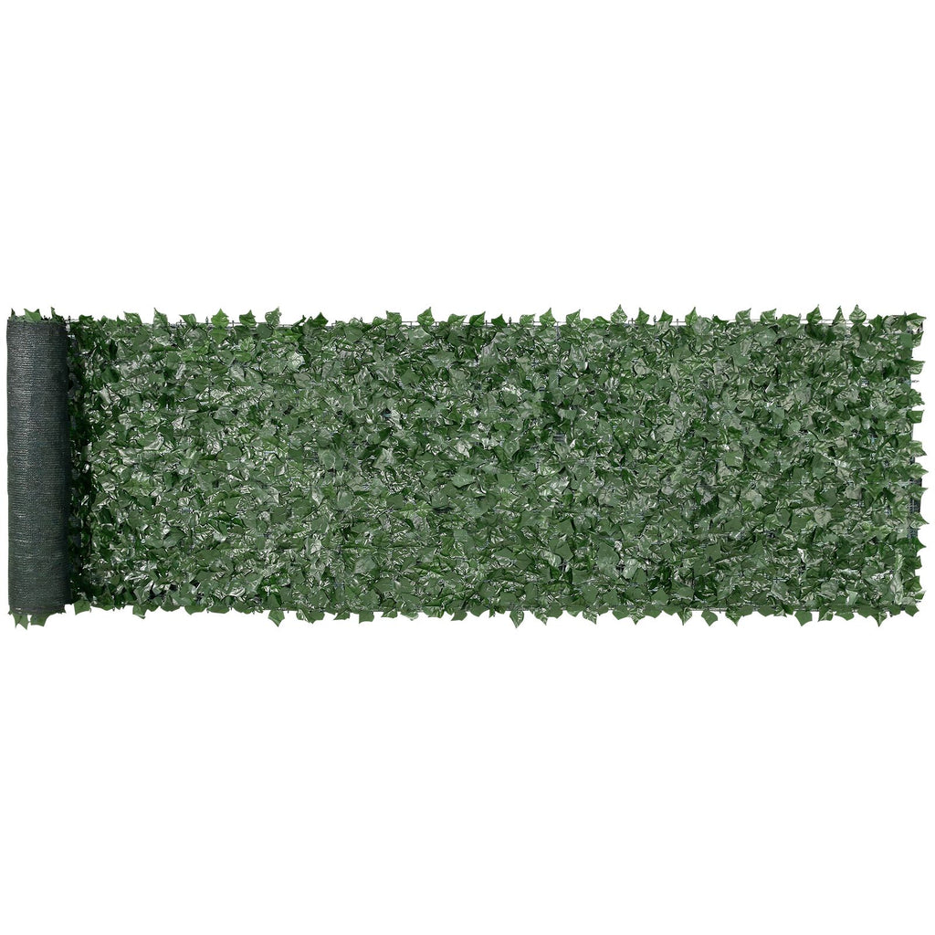 Ivy Privacy Fence, 39 x 158in Artificial Green Wall Screen, Greenery Ivy Fence with Mesh Cloth Backing and Strengthened Joint, Faux Hedges Vine Leaf Decoration for Outdoor Garden, Yard, Balcony