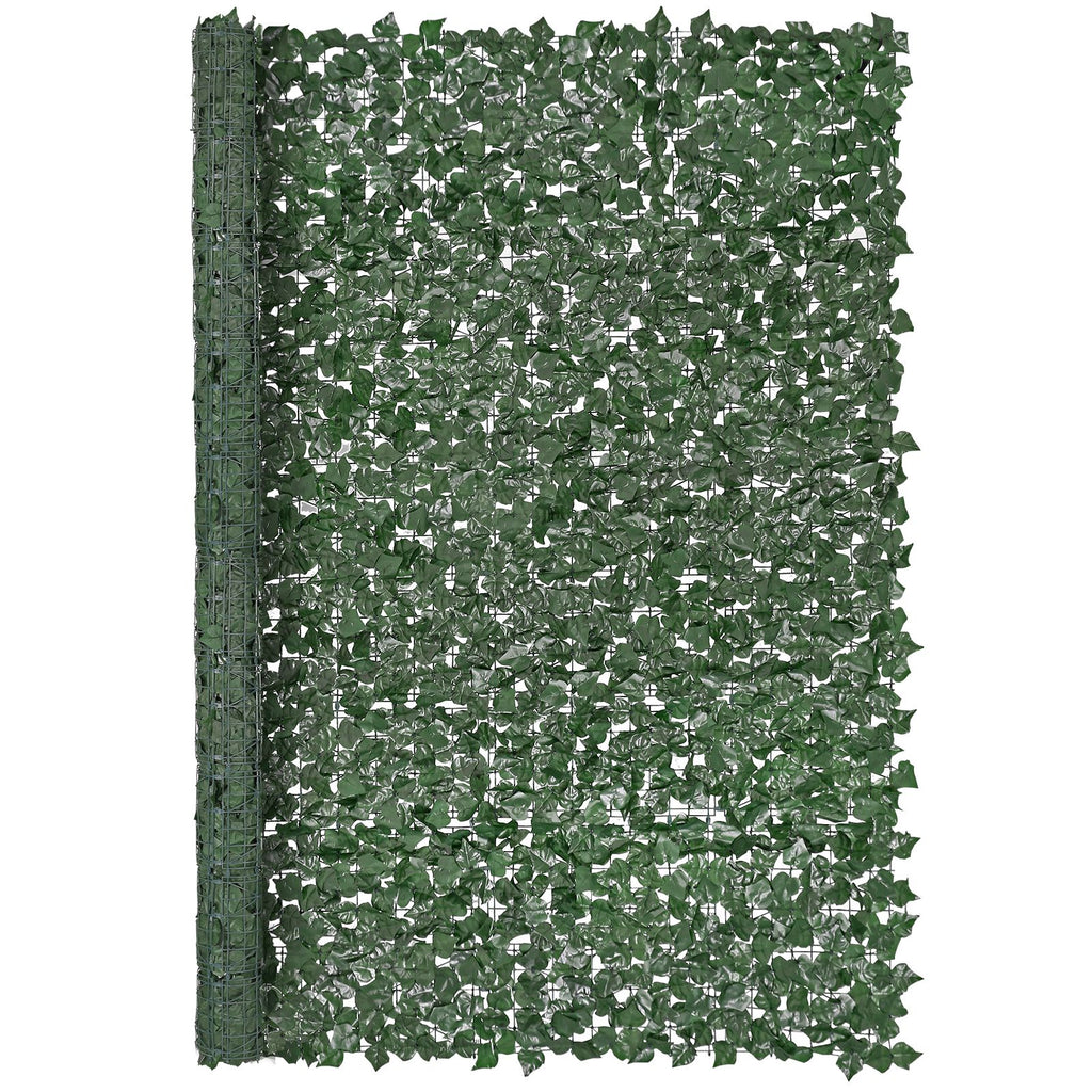 Ivy Privacy Fence, 96 x 72 in Artificial Green Wall Screen, Greenery Ivy Fence with Strengthened Joint, Faux Hedges Vine Leaf Decoration for Outdoor Garden, Yard, Balcony, Patio Decor