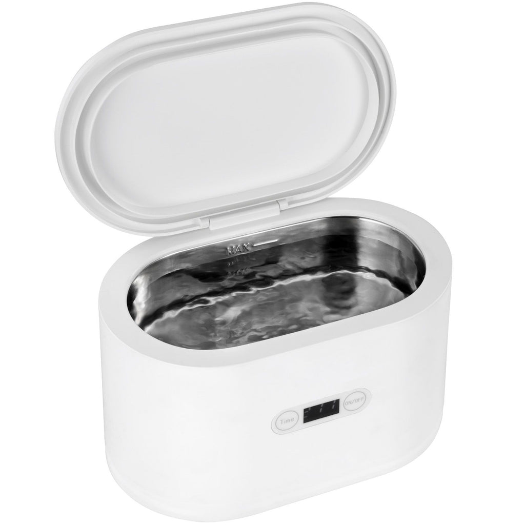 Jewelry Cleaner Ultrasonic Machine, Ultrasonic Cleaner Machine Portable 22oz (650ml) with 5 Digital Timer, Sonic Jewelry Cleaner with 2 Cleaning Baskets for Eyeglasses, Watches, Dentures, Rings