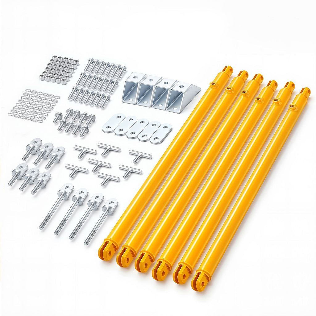 JT's Strong Arm Jack Stabilizer Kit 191025, Fits for 5th Wheel RV and Travel Trailer Kit, Fifth-Wheel Jack Stabilizer for Telescopic System, Reduces Chassis Movement, Easy Bolt-On Installation