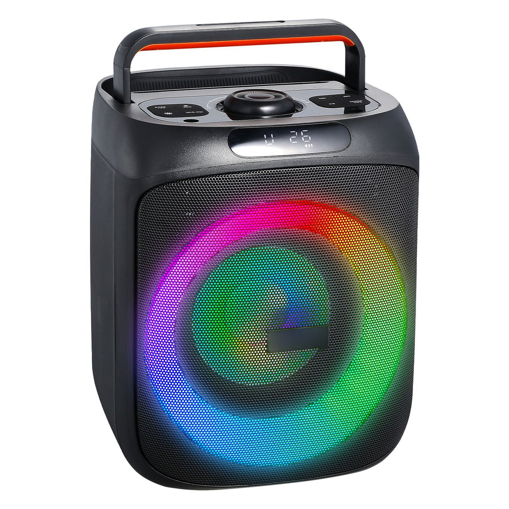 Karaoke Machine for Adults, 30W, 6.5-inch Portable Bluetooth Speaker with 2 Wireless Microphones, LED Light, TWS Function, Handle, Support Micro TF Card, USB, AUX, for Home Karaoke Party Singing