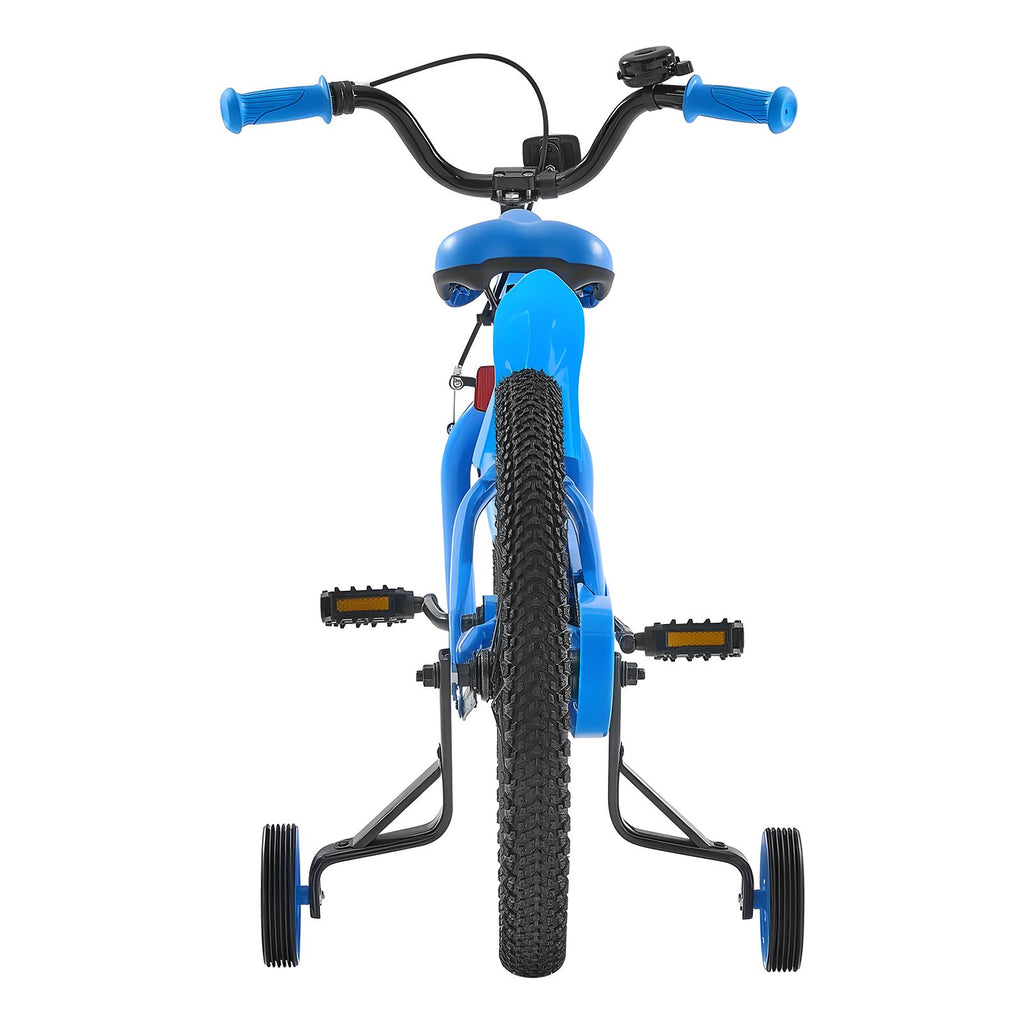 Kids Bike, 18 Inches BMX Style Children Bicycle, Rider Height 3.61 ft - 4.59 ft, Training Wheels Included, Sturdy and Easy to Assemble, Toddler Bike for Boys & Girls Learning to Ride, Blue