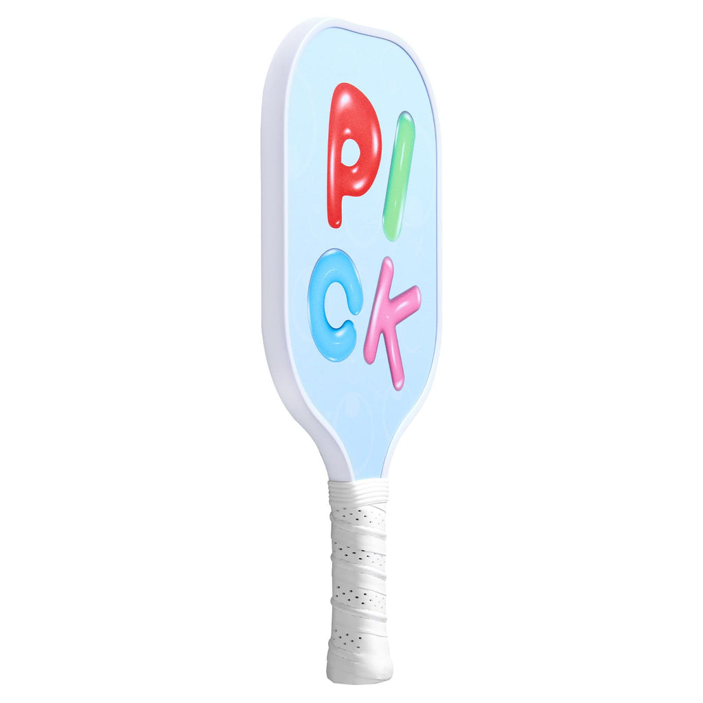 Kids Pickleball Paddle, Lightweight Youth Pickleball Paddle with Small Grip and Cute Pattern, Fiberglass Pickle Ball Racket & Honeycomb Core, Child Size for Kids, Youth, Boys & Girls