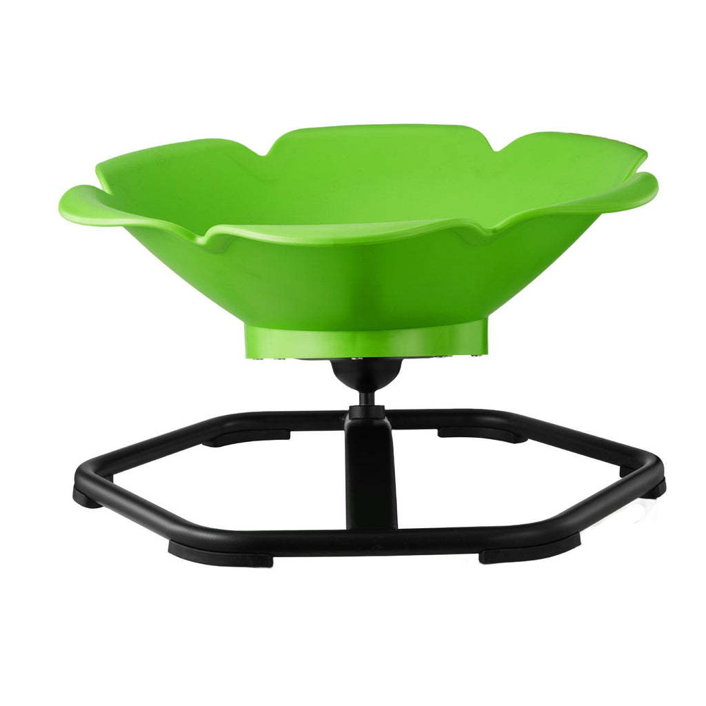 Kids Swivel Chair, 220 lbs Capacity, Cylinder Shape Sensory Spinning Chair, Autistic Kids Sensory Toy Seat with Non-Slip Metal Base, Toddler Sit & Spin Seat for Coordination Balance Focus, Green