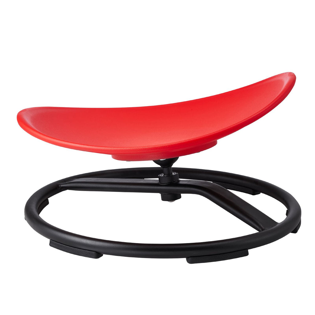 Kids Swivel Chair, 220 LBS Capacity, Sensory Spinning Chair, Autistic Kids Sensory Toy Chair with Non-Slip Metal Base, Toddler Sit and Spin Chair for Coordination Balance Focus Training Red