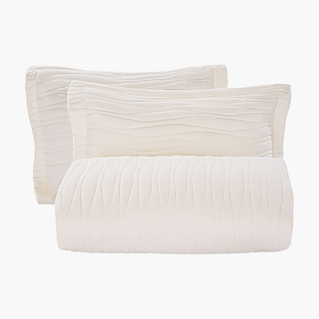 King Quilt Set, 3-Piece Lightweight Comforter, Microfiber King Size Bedding Set, Beige Bedspreads with 1 Quilt and 2 Pillow Shams, Lightweight Bedspread Coverlet Bedding Set, for All Season
