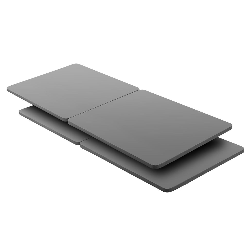 King Size Bunkie Board, 1.5 in Bed Board Slats with 200D Oxford Cloth, Wooden Mattress Support for King Size Bed, Easy Assembly Support under Mattress, 4 Piece, Gray
