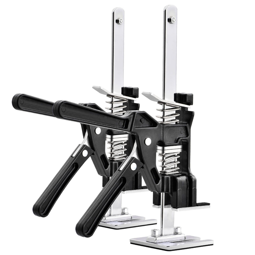 Labor Saving Arm Jack, 2 PCS Bearing Capacity 200 lbs, Lifting up to 4.7", Hand Lifting Jack Tool with Magnetic Level, Door Panel Lifting Cabinet Jack for Door, Window, Furniture, Woodworking