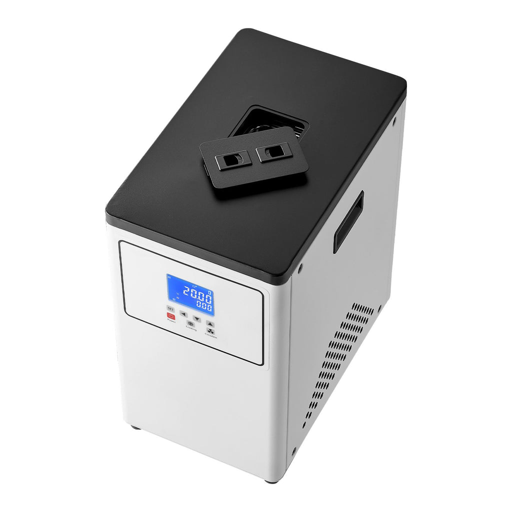 Laboratory Chiller Circulator, -20 Celsius to Room Temperature, 3.4 L Internal and External Dual Circulation, Compatible with <=2 L Rotary Evaporators for Condenser Reflux and Rapid Cooling