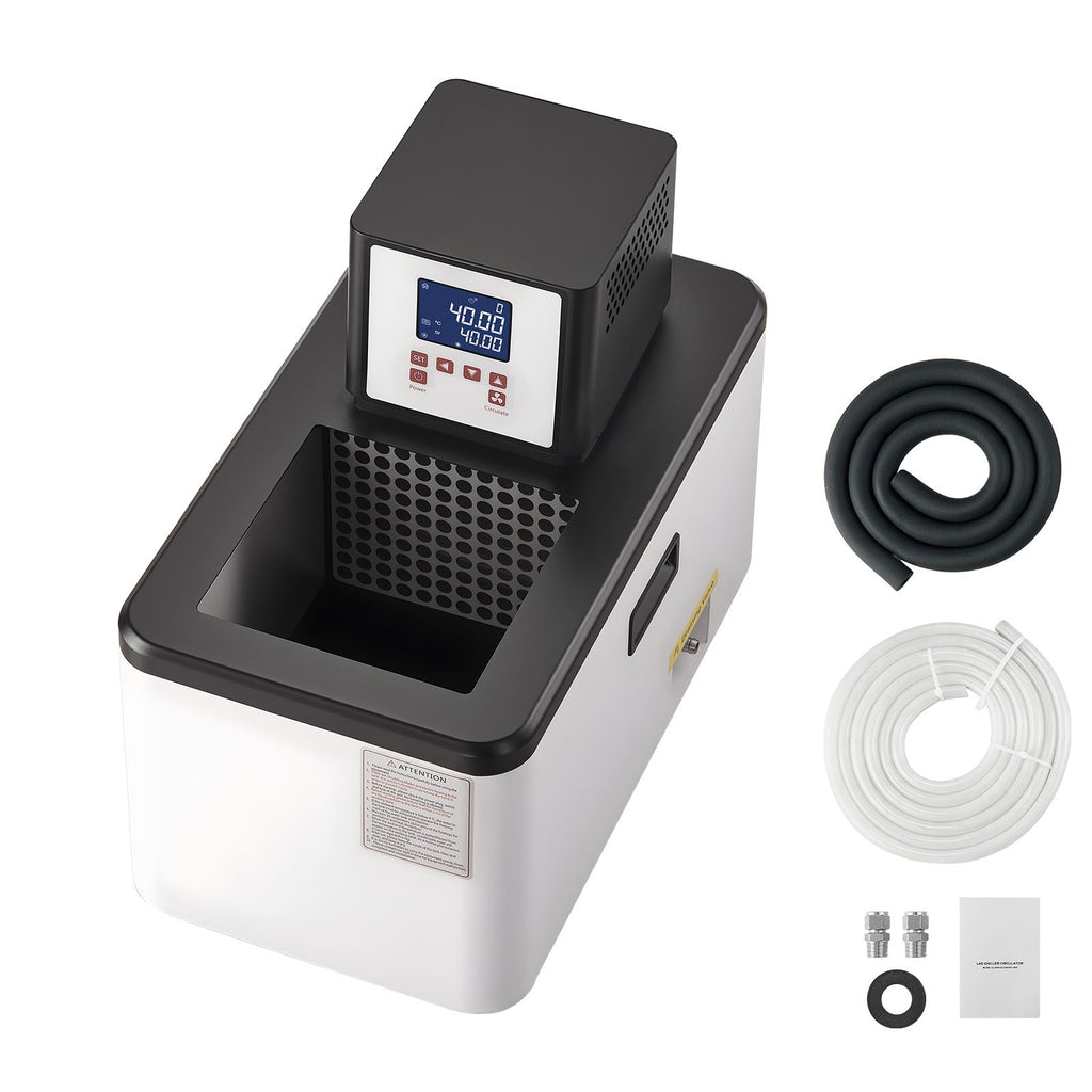 Laboratory High-Temperature Circulating Oil Bath, Up to 300 Celsius/572 Fahrenheit, 15 L Lab Constant Temp Heating Tank, 0.1 Celsius High Precision, Internal and External Dual Circulation