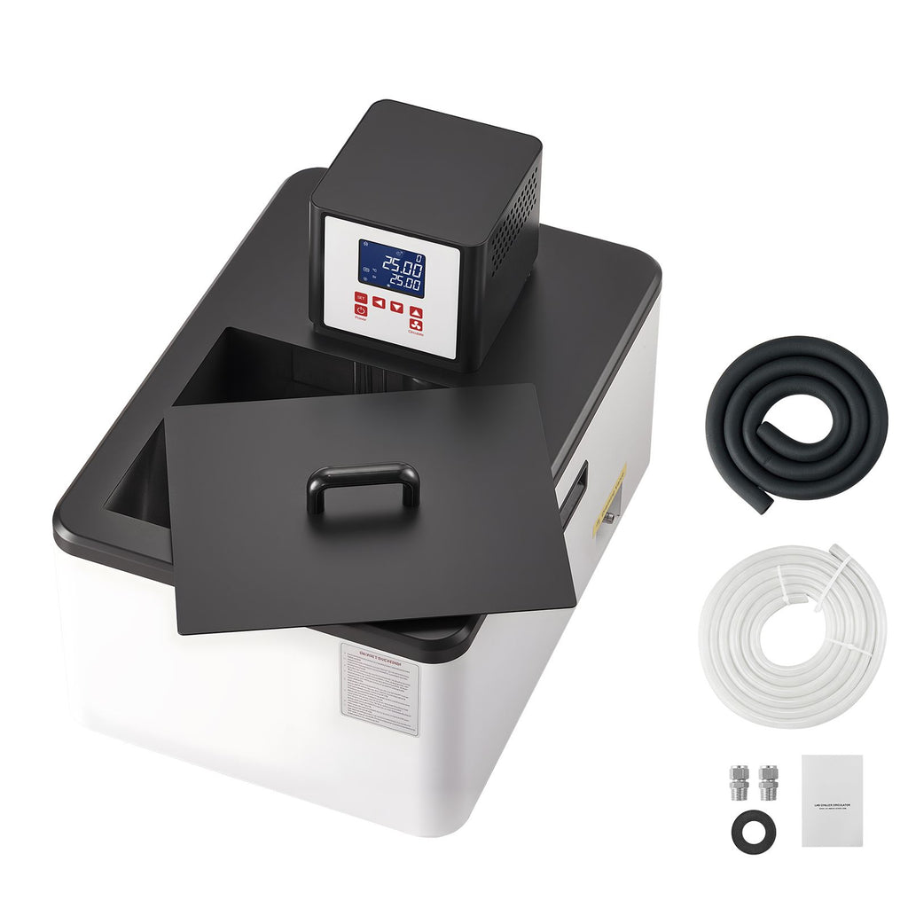 Laboratory High-Temperature Circulating Oil Bath, Up to 300 Celsius/572 Fahrenheit, 30 L Lab Constant Temperature Heating Tank, 0.1 Celsius High Precision, Internal and External Dual Circulation