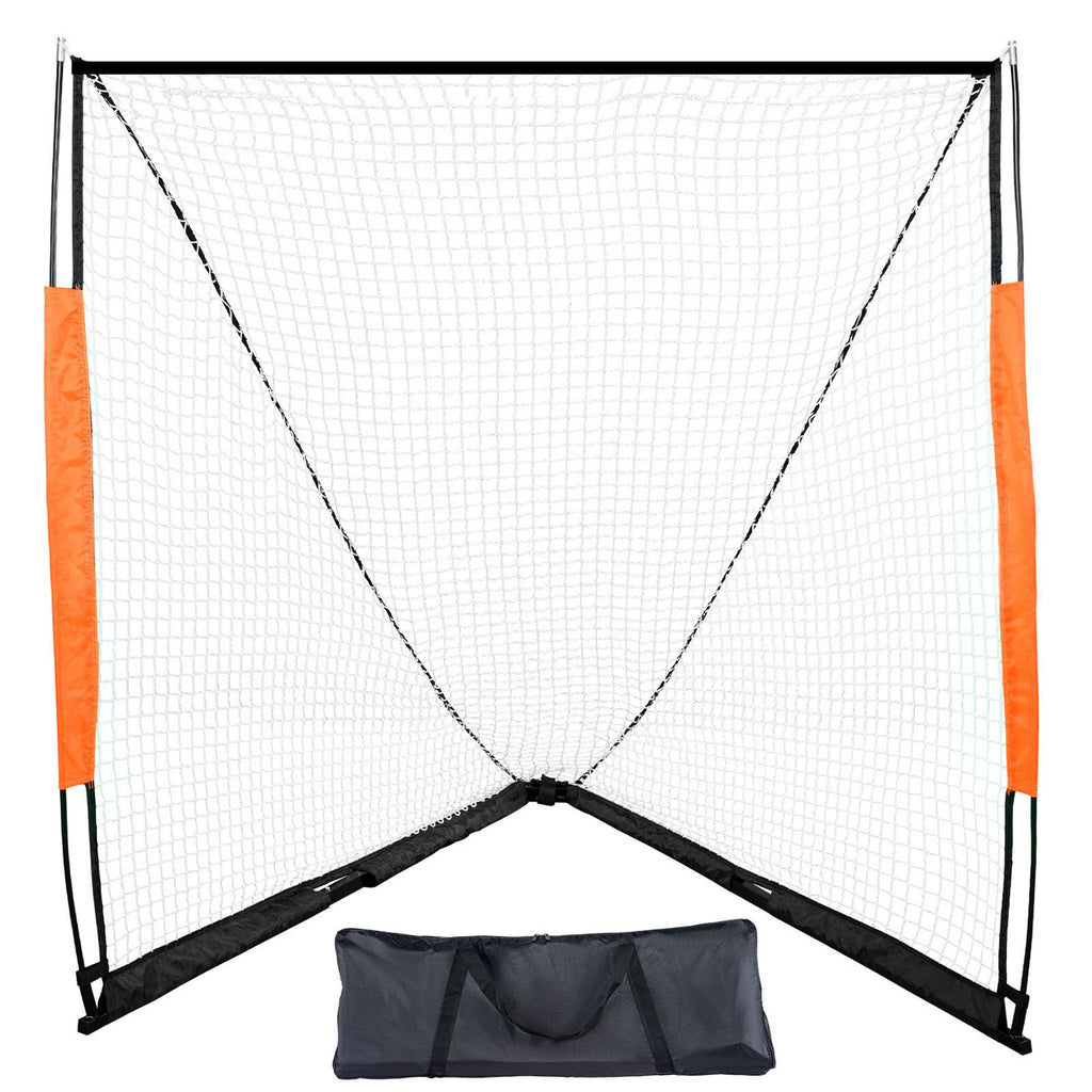 Lacrosse Goal, 6' x 6' Lacrosse Net, Portable Lacrosse Goal with Carry Bag, Fiberglass Rod Backyard Lacrosse Training Equipment, Easy Setup Collegiate Goal, Perfect for Youth Adult Training