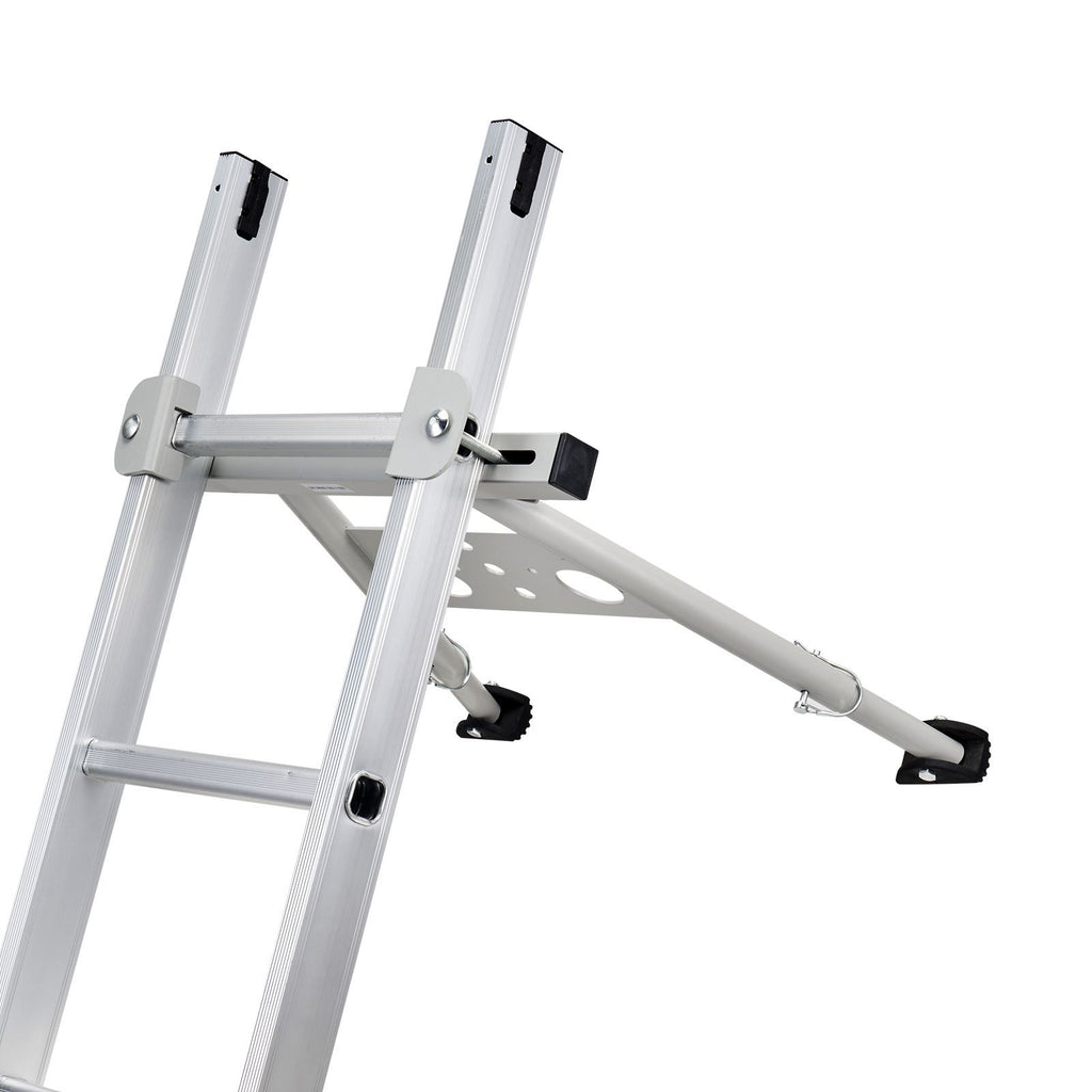 Ladder Stabilizer, Adjustable Feet Extension Ladder Standoff, Heavy Duty Wall Ladder Accessories for Roof Gutter, Easy to Use & Wide Adaptability & Anti-slip Rubber Feet, 330 lbs Weight Rating