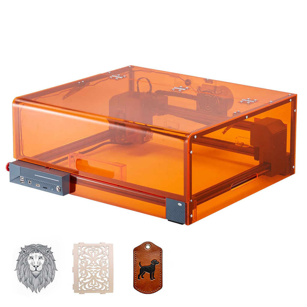 Laser Engraver, 20W, Laser Engraving and Cutting Machine with Enclosure, Laser Cutter Engraver Machine, 7000 mm/min, 11.8 x 11.8 in Working Area, for Wood, Leather, Glass, Certain Metal, Class 1