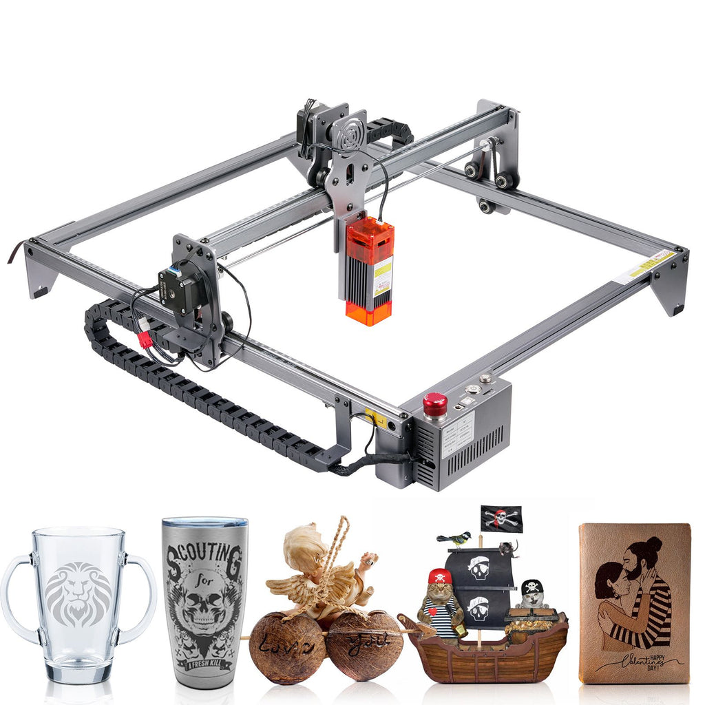 Laser Engraver, 5W Output Laser Engraving Machine, 16.1" x 15.7" Large Working Area, 10000mm/min Movement Speed, Compressed Spot with Eye Protection, Laser Cutter for Wood, Certain Metal