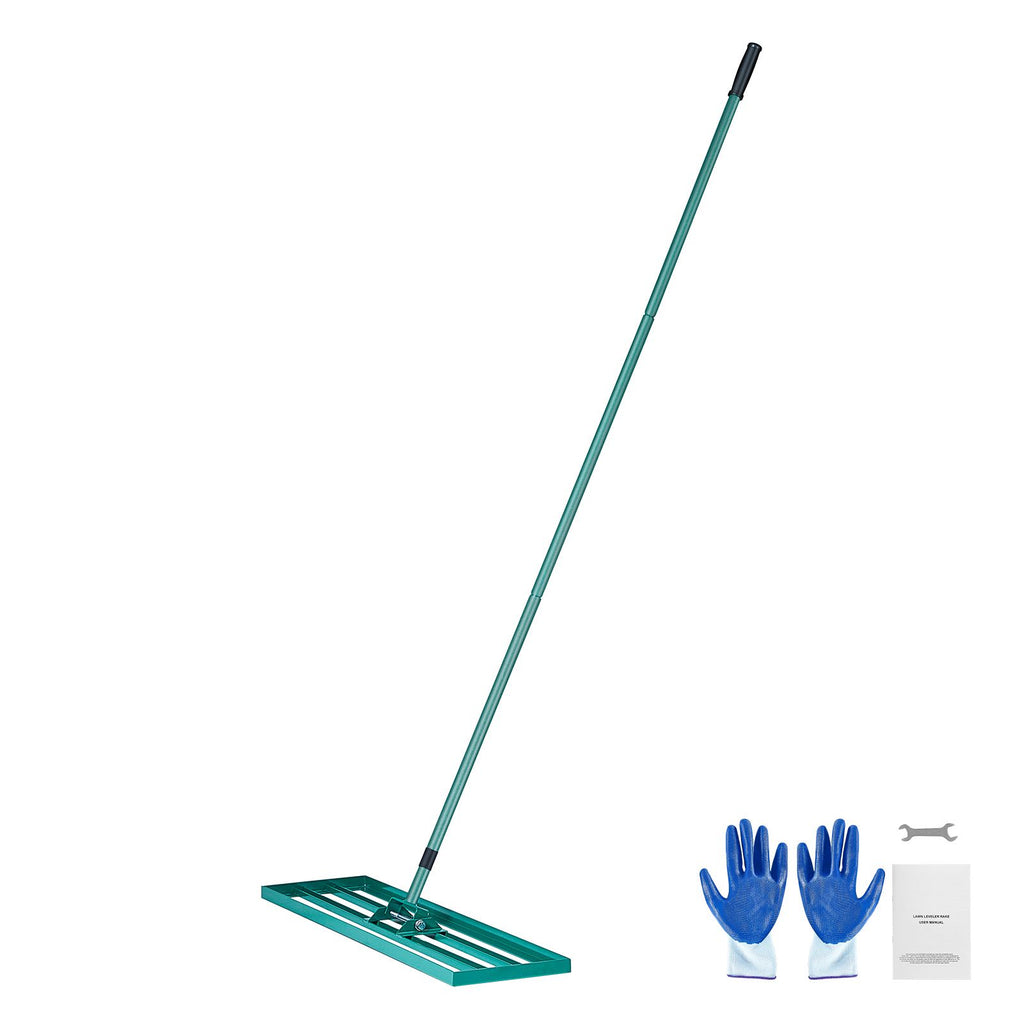 Lawn Leveling Rake, 36"x10" Level Lawn Tool, Heavy-duty Lawn Leveler with 78" Steel Extended Handle, Yard Leveling Rake Suit for Garden, Golf Lawn, Farm