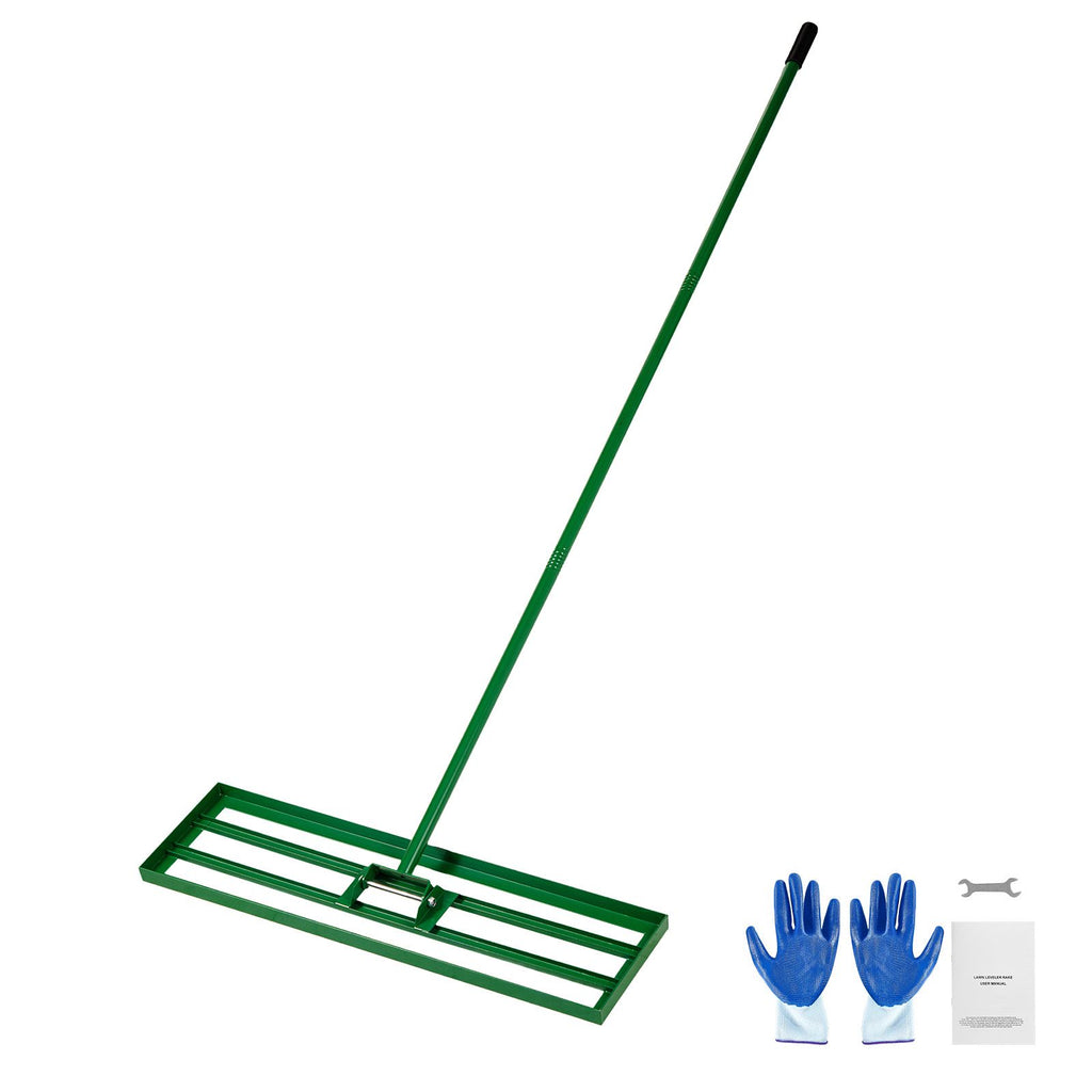 Lawn Leveling Rake, 36"x10" Level Lawn Tool, Heavy-duty Lawn Leveler with 78" Steel Extended Handle, Yard Leveling Rake Suit for Garden, Golf Lawn, Farm