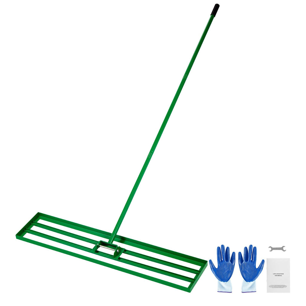 Lawn Leveling Rake, 48"x10" Level Lawn Tool, Heavy-duty Lawn Leveler with 78" Steel Extended Handle, Yard Leveling Rake Suit for Garden, Golf Lawn, Farm